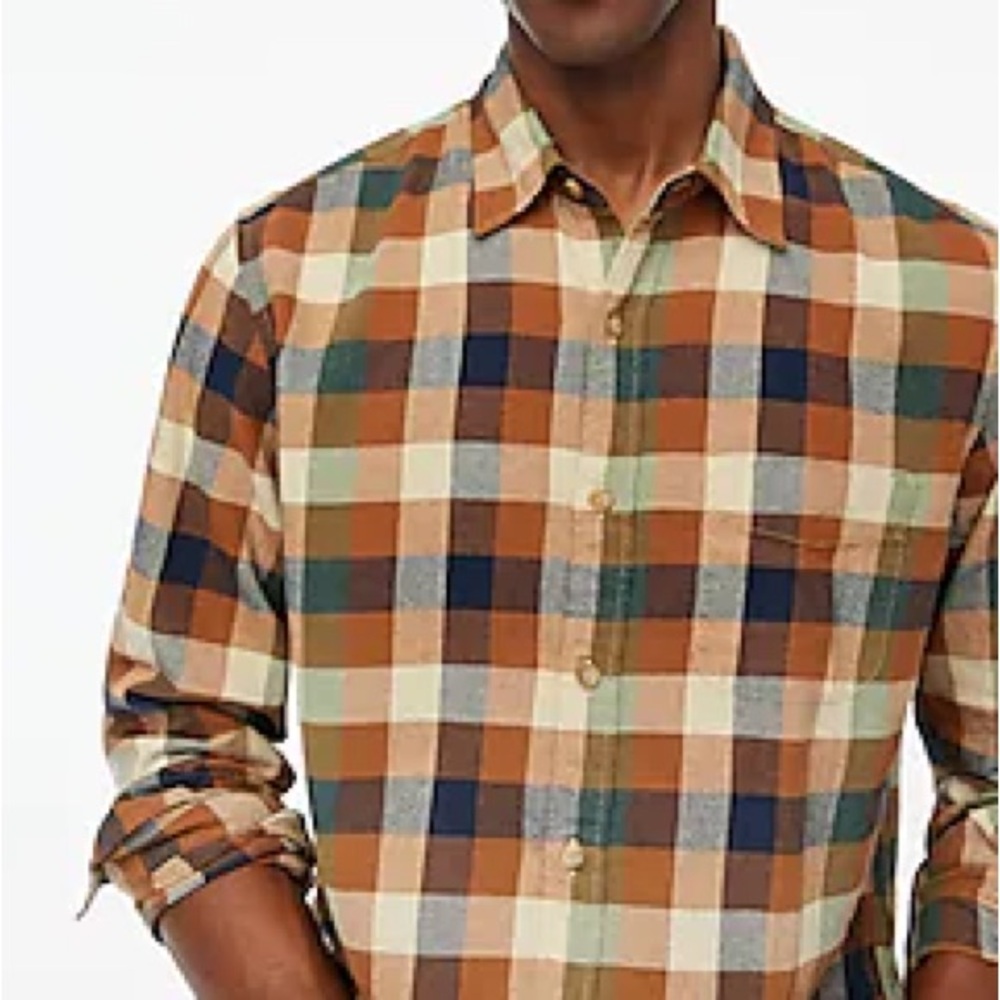 J. Crew Casual Flannel Button Down Shirt